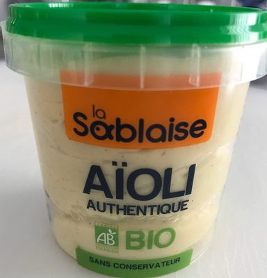 Sauce Aïoli Authentique Bio La Sablaise