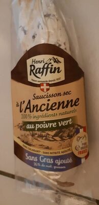 Saucisson Sec À L'ancienne Au Poivre Vert