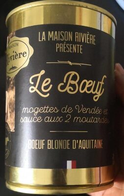 Le Bœuf Mogettes De Vendée Sauce Aux 2 Moutardes, Boîte 1/2
