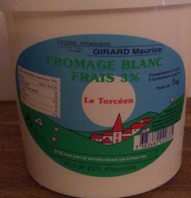 Fromage Blanc Frais 3%