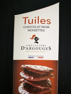 Tuiles Chocolat Noir Noisettes