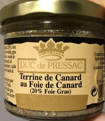 Terrine De Canard Au Foie De Canard