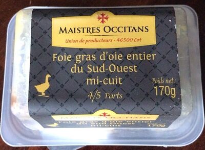 Foie Gras D’oie Entier Du Sud Ouest Mi-cuit