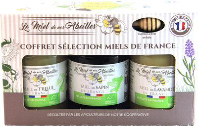 Coffret De Miels Bio De Crus De France