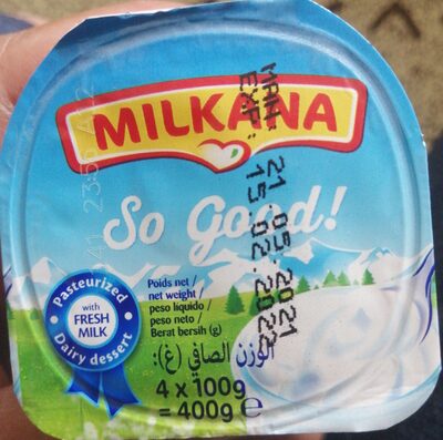 Milkana Dessert Lacte Fruits Des Bois 100g*4