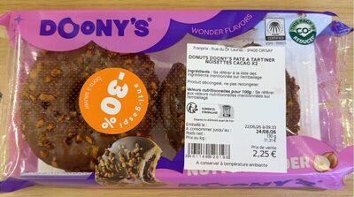 2x Donut Fourré Cacao-noisettes