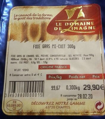 Foie Gras Mi-cuit De Canard