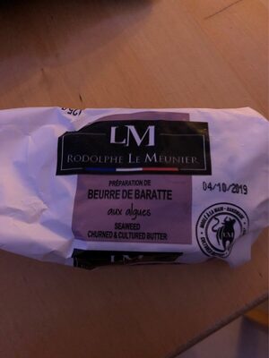 Beurre De Baratte Aux Algues