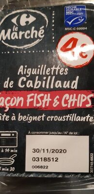 Aiguillettes De Cabillaud Msc* Fish & Chips