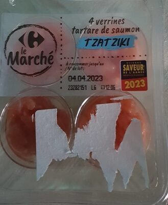 4 Verrines Tartare De Saumon Tzatziki