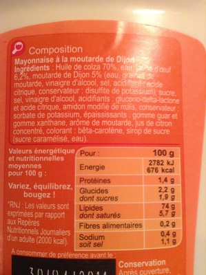Mayonnaise À La Moutarde De Dijon