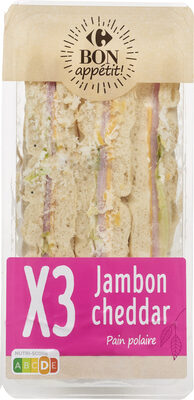 Maxi' X3 Jambon Cheddar