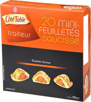 Mini Feuilletés Côté Table, Saucisse 20x