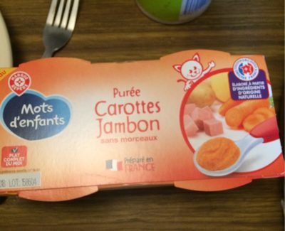 Purée Carottes Jambon