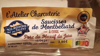 Saucisse De Montbéliard Crues