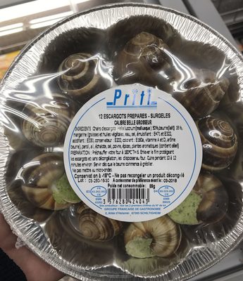 12 Escargots Préparés Surgelés