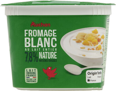 Fromage Blancnatureau Lait Entier7,8% Mat Gr.