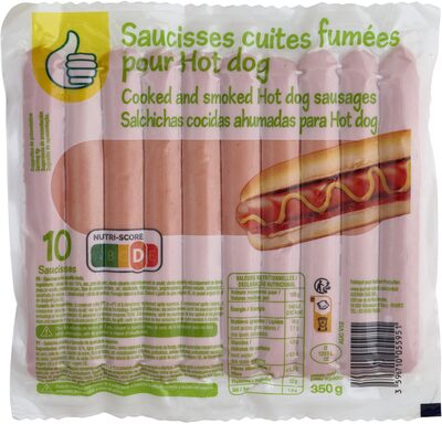 Saucisses Cuites Fumées Pour Hot Dog