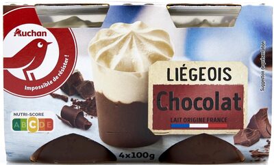 Auchan Coeur Liegeois Au Chocolat