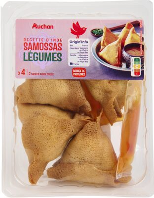 Recette D'indesamossas Legumesx4 + 2 Sauces