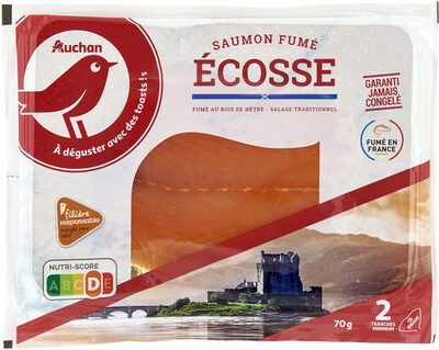 Saumon Fumé Ecosse Fumé Au Bois De Hêtre - Salage Traditionnel