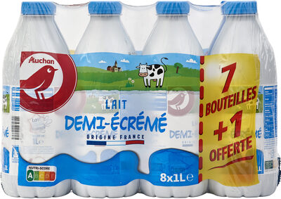 Auchanlait Demi-écréméorigine France
