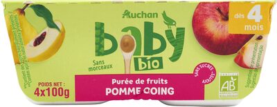 Purée De Fruits Pomme Coing