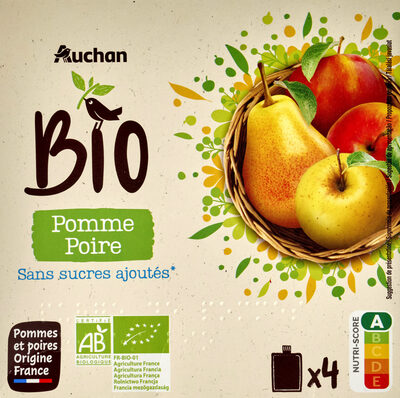 Puree De Pomme Poire Bio