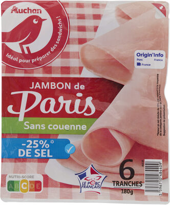 Jambon De Paris- 25% De Sel*