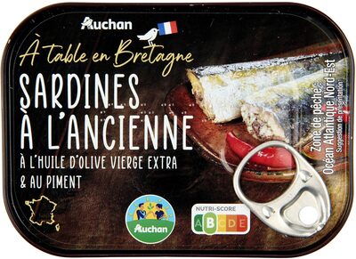 Sardines À L'ancienne À L'huile D'olive Vierge Extra Et Au Piment