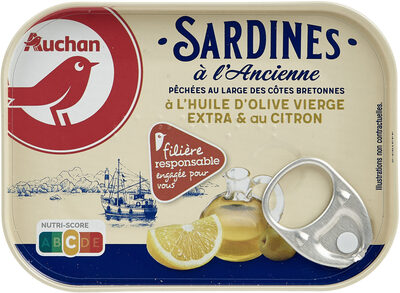 Sardines À L'huile D'olive Vierge Extra Et Au Citron - Filiere Responsable