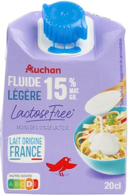 Fluide Légère Lactose Free 15 %