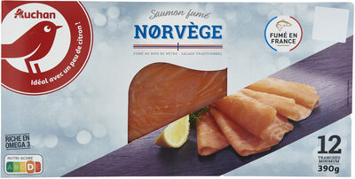 Saumon Fumé Norvège Fumé Au Bois De Hêtre – Salage Traditionnel12 Tranches Minim