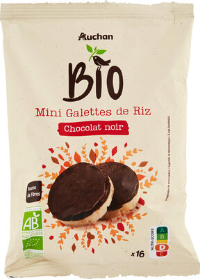 Mini Galettes De Riz Chocolat Noir Biologiques
