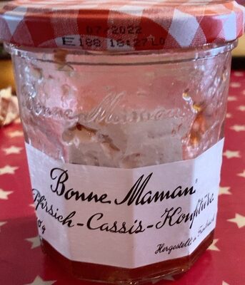 Pfirsich-cassis-konfitüre