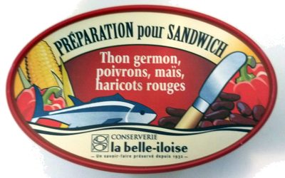 Préparation Pour Sandwich Thon Germon, Poivrons, Maïs, Haricots Rouges