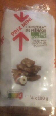 Chocolat De Ménage Lait Noisettes