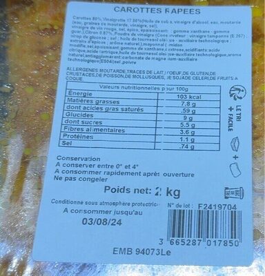 Carottes Rapees