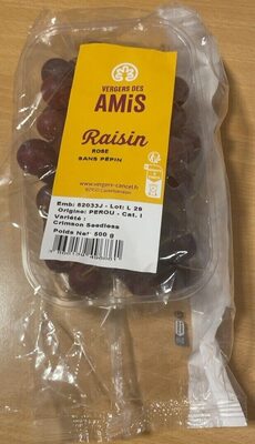 Raisin Rose Sans Pépin