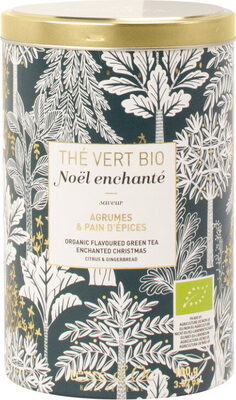 Thé Vert Noël Enchanté Saveur Agrumes & Pain D'épices Bio