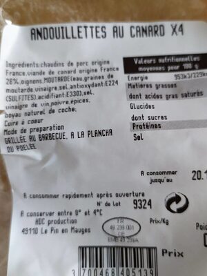 Andouillettes Au Canard
