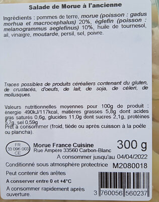 Salade De Morue À L'ancienne
