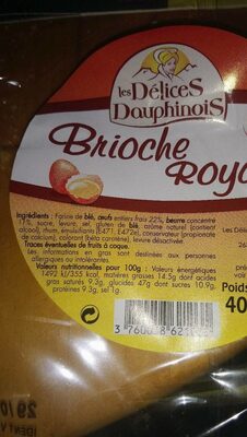 Les Delices Dauphinois, Brioche Royale, Au Levain, L'unite De