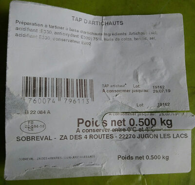 Tapenade D'artichauts