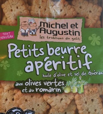 Petits Beurre Apéritif Huile D'olive Et Sel De Guérande, Aux Olives Vertes Et Au