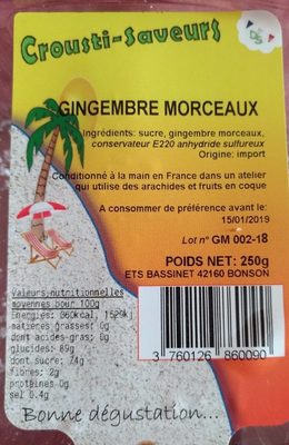 Gingembre Morceaux