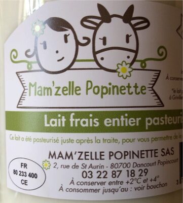Lait Frais Entier Pasteurisé
