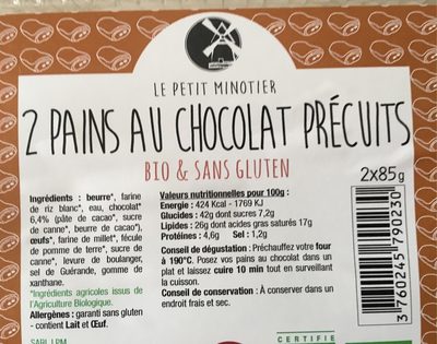 Pains Au Chocolat Précuits
