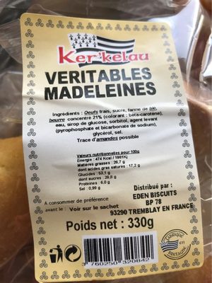 Veritables Madeleines