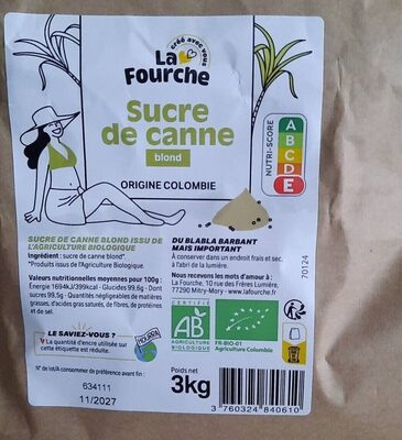 Sucre De Canne Blond